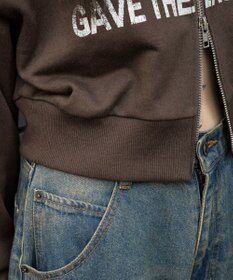 WEGO ファーフードショートZIPパーカー