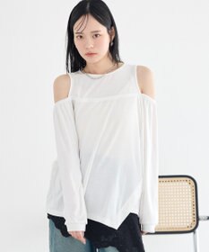 earth music&ecology マルチウェイショルダースリットトップス