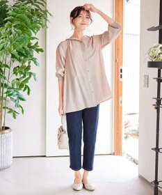 Tiaclasse 【洗える】フード付きフレアチュニック