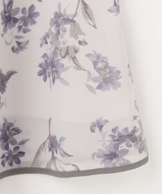 ANY SIS 【洗える】フロッキーオンフラワー スカート