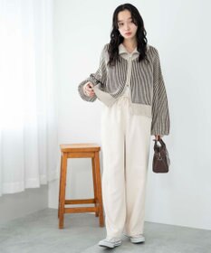 WEGO 【ウエストゴム/手洗い可】カラーイージーパンツ