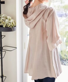 Tiaclasse L 【洗える】フード付きフレアチュニック