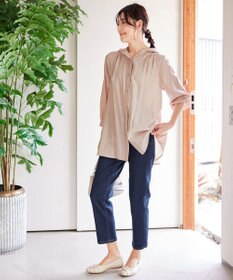 Tiaclasse 【洗える】フード付きフレアチュニック