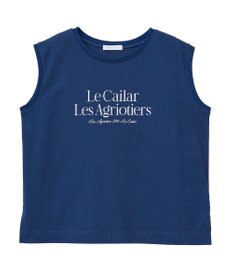 Green Parks ノースリーブフェミニンロゴプルオーバー