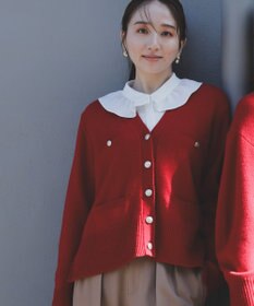 組曲 【WEB限定】ウールカシミヤミックス カーディガン