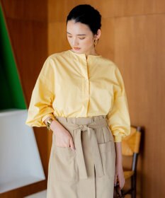 組曲 【洗える】ナチュラルローンスキッパー ブラウス