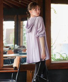 Tiaclasse 【洗える】フード付きフレアチュニック