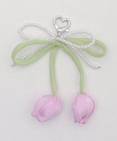 WEGO チューリップリボンビーズキーホルダー