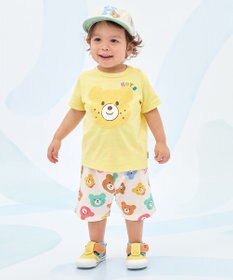 MIKI HOUSE HOT BISCUITS 【80-120cm】カラフルビーンズ 総柄 5分丈パンツ