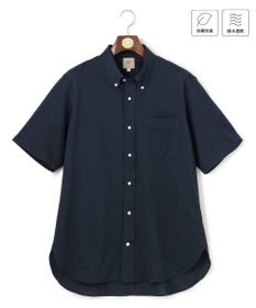 J.PRESS MEN 【KING SIZE】【吸水速乾 / 抗菌防臭 / 遮熱 / 防シワ】【J.PRESS OXFORD JERSEY】カノコインレイ半袖 シャツ / B.D.