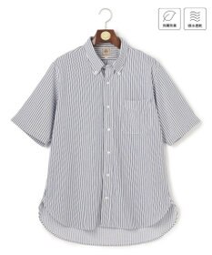J.PRESS MEN 【KING SIZE】【吸水速乾 / 抗菌防臭 / 遮熱 / 防シワ】【J.PRESS OXFORD JERSEY】カノコインレイ半袖 シャツ / B.D.