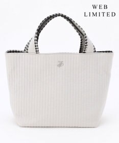 J.PRESS LADIES 【WEB限定カラーあり・リバーシブル】LIBERTY キルティング ミニトートバッグ 【WEB限定】グレー系