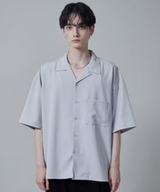 WEGO 【速乾/シワになりにくい】ドライポリオープンカラーシャツ(S)