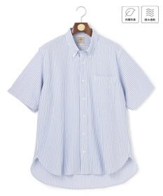 J.PRESS MEN 【KING SIZE】【吸水速乾 / 抗菌防臭 / 遮熱 / 防シワ】【J.PRESS OXFORD JERSEY】カノコインレイ半袖 シャツ / B.D.
