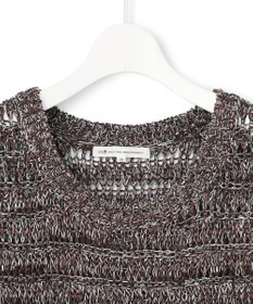 23区 【洗える】テープミックススカシ ノースリーブ ニット