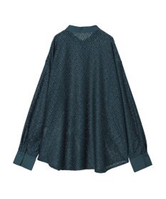 earth music&ecology レースバンドカラーシャツ