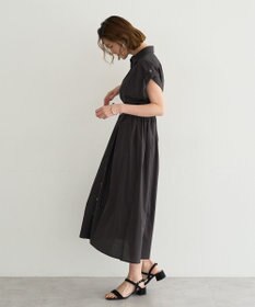 YECCA VECCA 【ORGABITS】タックシャツワンピース
