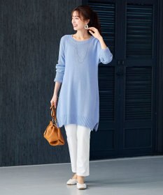 Tiaclasse L 【洗える】リラックス感のあるラグランスリーブニット