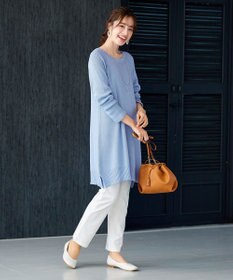 Tiaclasse L 【洗える】リラックス感のあるラグランスリーブニット