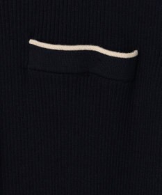 ANY SIS L バイカラーデザインニット ワンピース