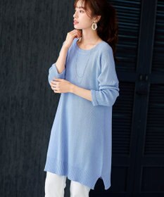 Tiaclasse L 【洗える】リラックス感のあるラグランスリーブニット