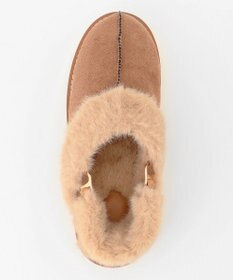 ANY SIS 【WEB・一部店舗限定】2WAYフェイク ムートン サンダル