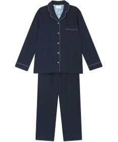 une nana cool 【綿混】ソフトコットンリブ 長袖開襟パジャマ MADE WITH LIBERTY FABRIC