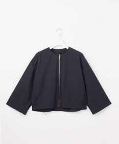 自由区 【SHIHOさん着用】ファンクショナルブロードノーカラー ブルゾン