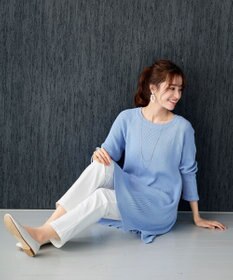 Tiaclasse L 【洗える】リラックス感のあるラグランスリーブニット