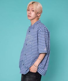 WEGO 別注PIKOチェックグラフィックシャツ（SS）