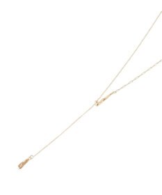 YECCA VECCA ドロップパーツスライドY字ネックレス