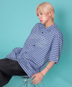 WEGO 別注PIKOチェックグラフィックシャツ（SS）