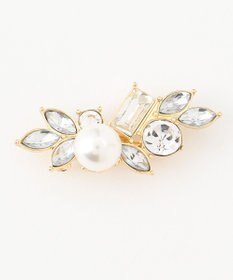 ANY 【ブローチ付】2連フェイクパール ネックレス