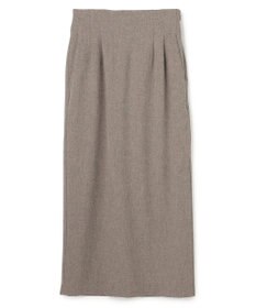 uncrave ウォッシャブルウールライクツイル Iラインスカート