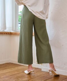 WEGO 【WEB限定/2025年秋冬新作/裾カットOK！自分サイズに調整可能/ウエストゴム/しわになりにくい/】カットプリーツパンツ