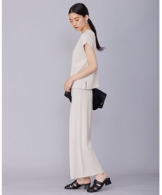 ICB 【洗える】ハイゲージスムース スリーブレスプルオーバー