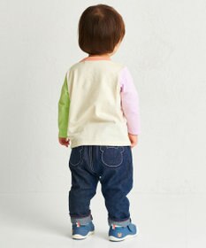 MIKI HOUSE HOT BISCUITS 【70-120cm】【Everyday Series】ワンポイント 長袖Tシャツ