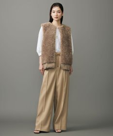 自由区 L 【SHIHOさん着用】カルガンラムエコファー ジレ