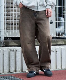 WEGO イージーバレルレッグデニムパンツ