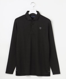 23区GOLF 【MEN】モノグラムジャガード長袖ポロシャツ