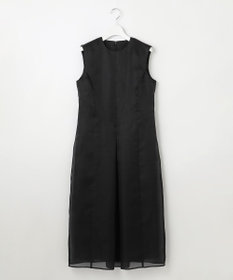 23区 S 【エステータ】シルクブレンド ライトタフタ シアーコンビ ワンピース