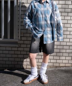 WEGO チェックBIGシャツ