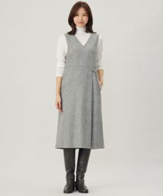 J.PRESS LADIES L 【WEB限定カラーあり】ツイードツイル ジャンパー ドレス