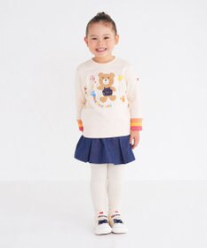 MIKI HOUSE HOT BISCUITS 【80-120cm】 デニム スカート付きパンツ