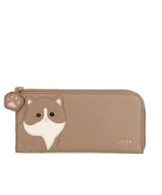 IBIZA アニマーダ　牛革　L字ファスナー長財布(ネコ)