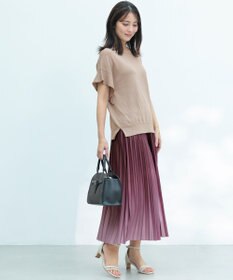 ANY SIS 【and GIRL掲載/アイスタッチ】フレンチスリーブ ニット
