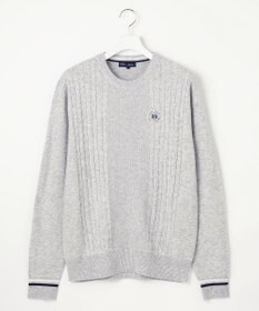 23区GOLF 【MEN】ウールブレンド カラーニット ラウンドから普段のお出かけや、お散歩まで◎