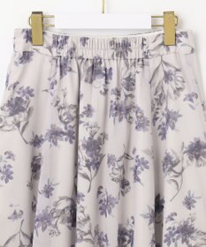 ANY SIS 【洗える】フロッキーオンフラワー スカート