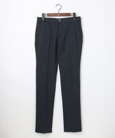 JOSEPH ABBOUD 【ウエストも伸びる】オーガニックストレッチムリネピケ パンツ