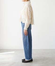 woadblue 再入荷＜坪田あさみさんコラボ＞コットン100％ ブレットデニムパンツ